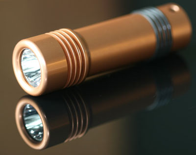 Groovy Anodized Copper-color Light